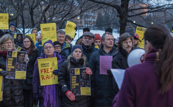 Raif Badawi Protest in Oslo